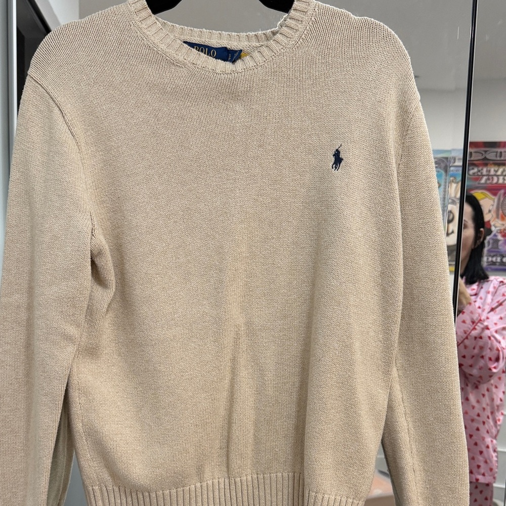 Ralph Lauren Men's Tan Crewneck Sweater